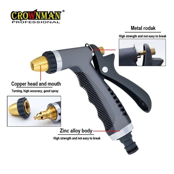 Pistola pulverizadora de metal ajustável