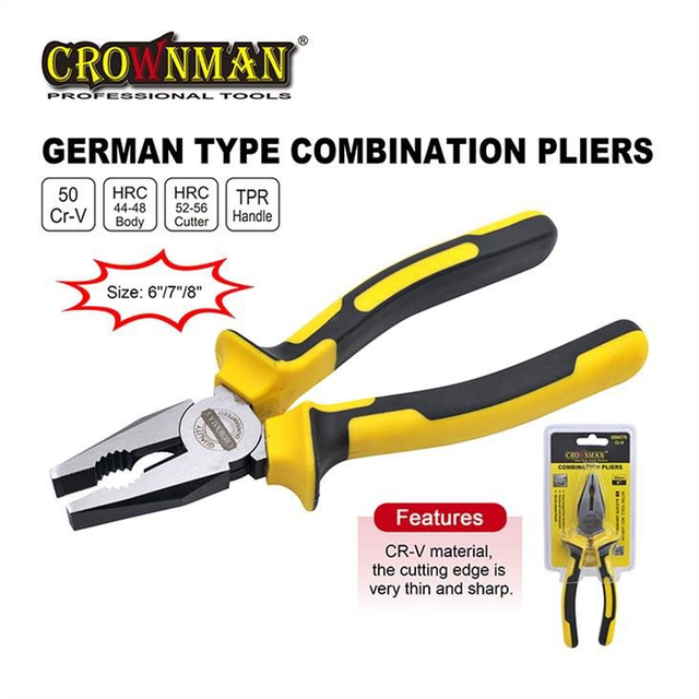 Alicate combinado de ferramentas manuais CROWNMAN