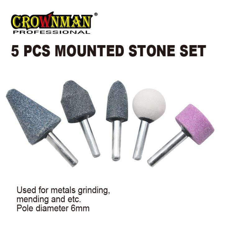 Conjunto de pedra de amolar montada 5PCS