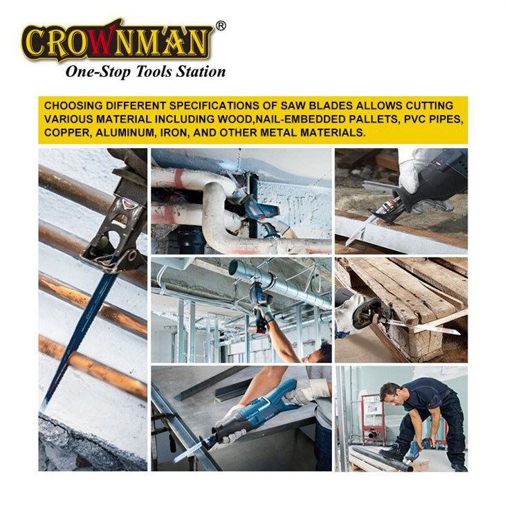 Conjunto de lâmina de serra alternativa CROWNMAN 10PCS