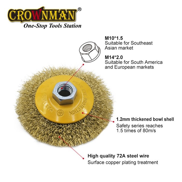 Roda de fio de aço circular paralela CROWNMAN
