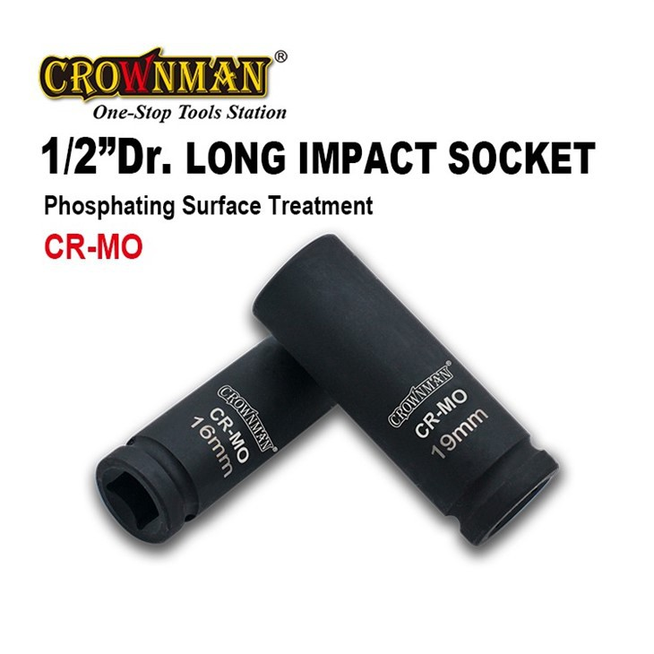 CROWNMAN 1/2' Soquete longo Dr. Impact