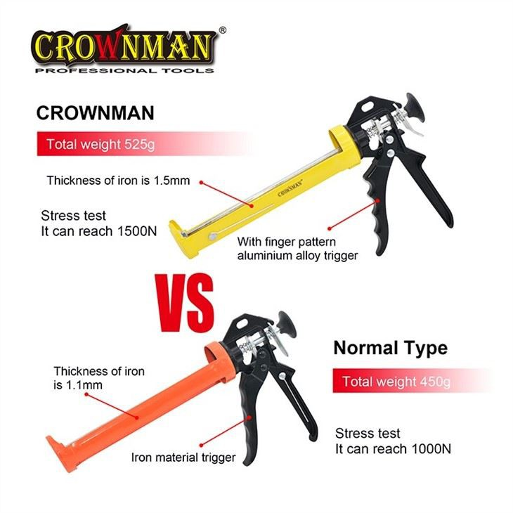 Pistola de calafetagem para serviço pesado CROWNMAN