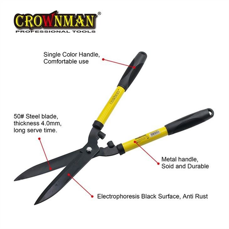 Tesoura para sebes CROWNMAN para ferramentas de jardim