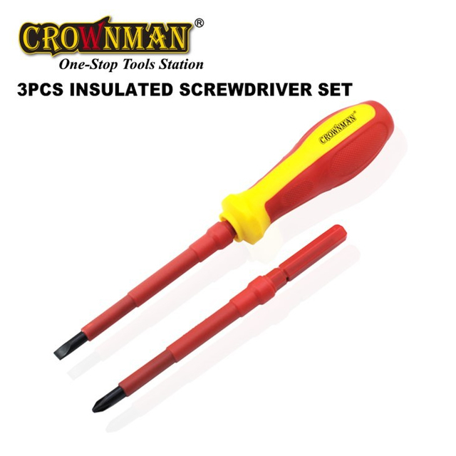 Conjunto de chave de fenda isolada de segurança 3PCS 1000V
