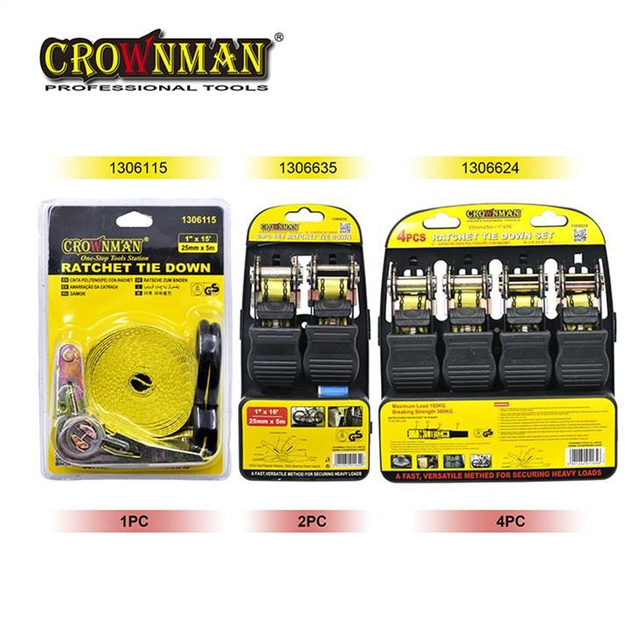 Corda esticada para carro CROWNMAN, corda de amarração com catraca
