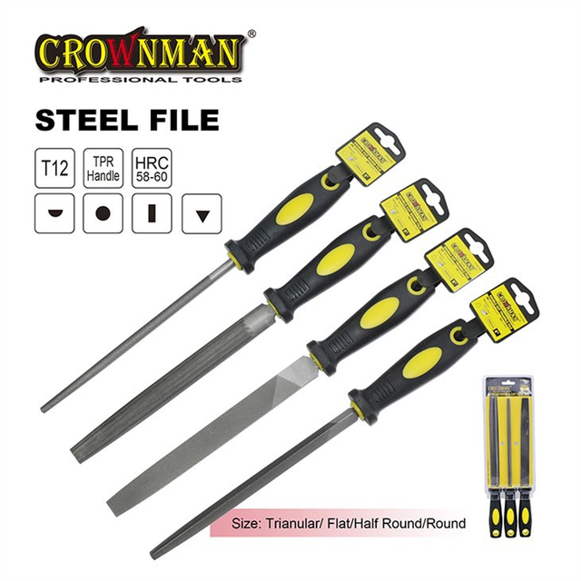 Limas de aço para ferramentas manuais CROWNMAN