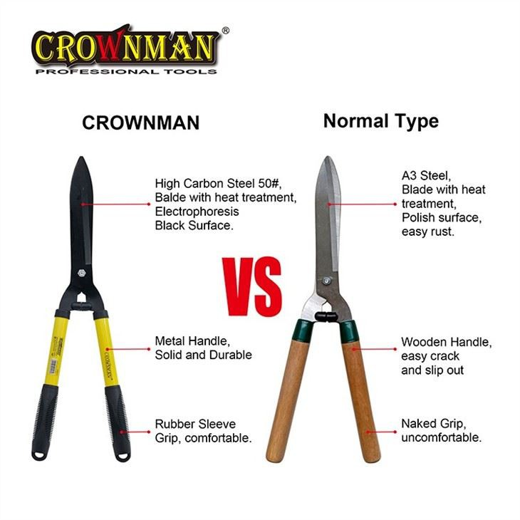 Tesoura para sebes CROWNMAN para ferramentas de jardim