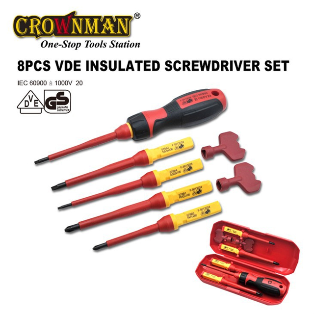 Conjunto de chave de fenda isolada de segurança 8PCS 1000V