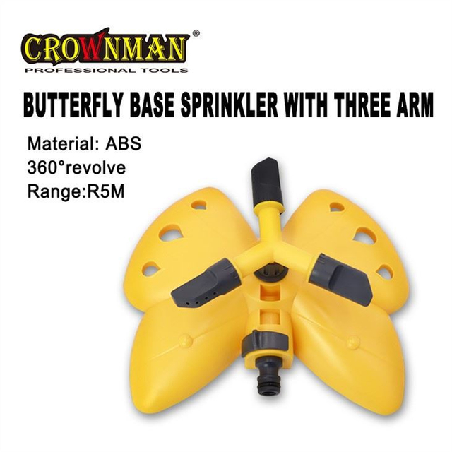 Aspersor borboleta com três braços