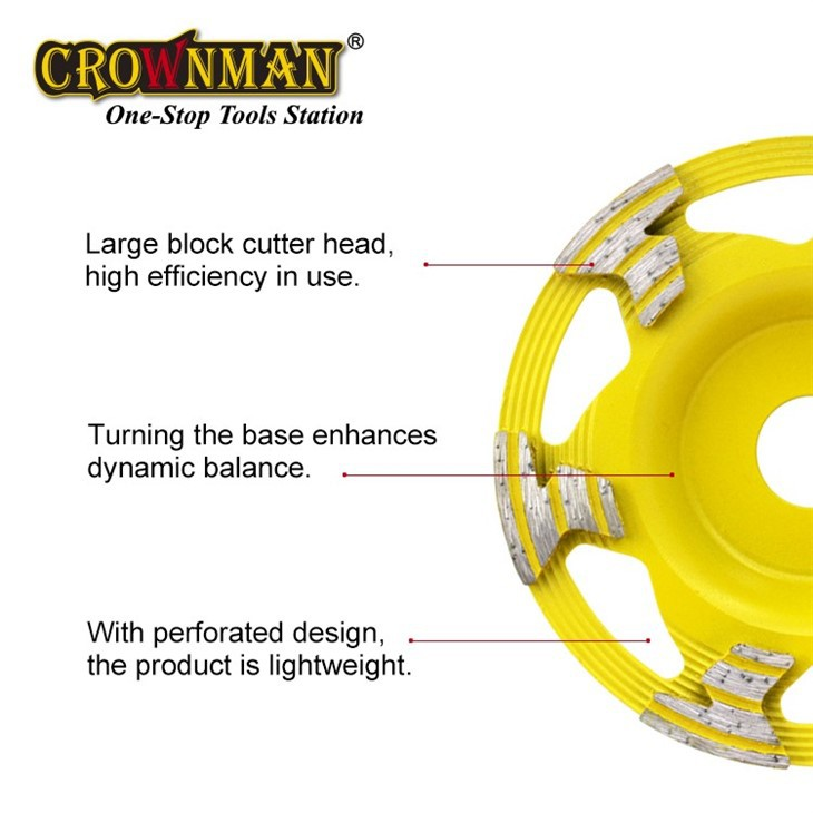 Rebolo de copo de diamante CROWNMAN