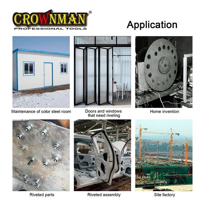 Rebitador manual de alumínio industrial CROWNMAN