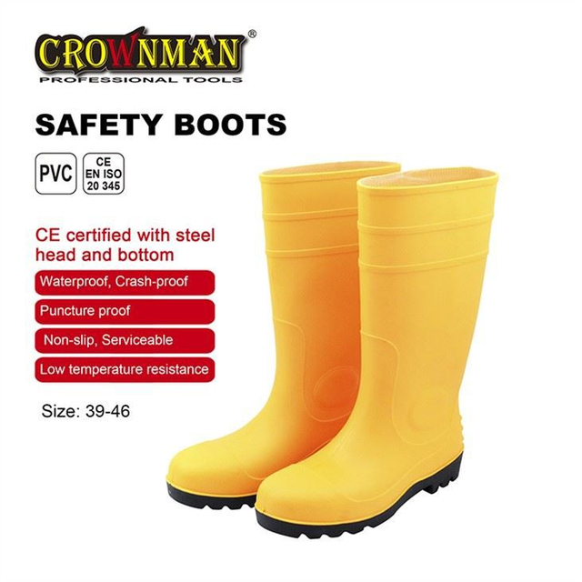 Botas de chuva de segurança CROWNMAN