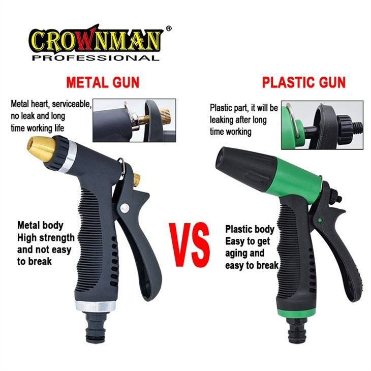 Pistola pulverizadora de metal ajustável