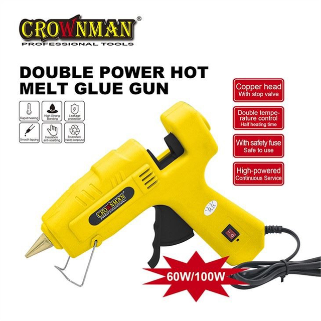Pistola de cola quente CROWNMAN 60W e 100W
