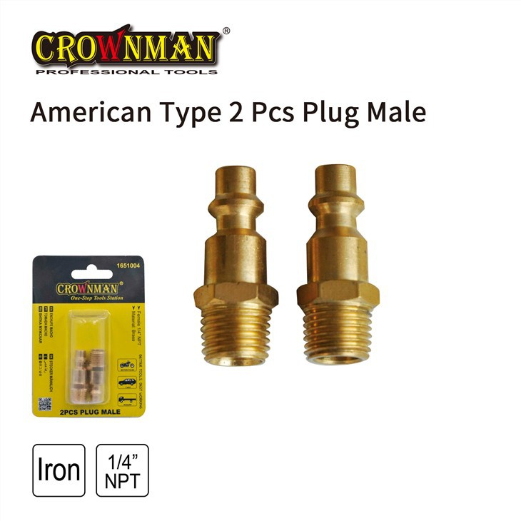 Conjunto macho de plugue tipo americano 2 unidades
